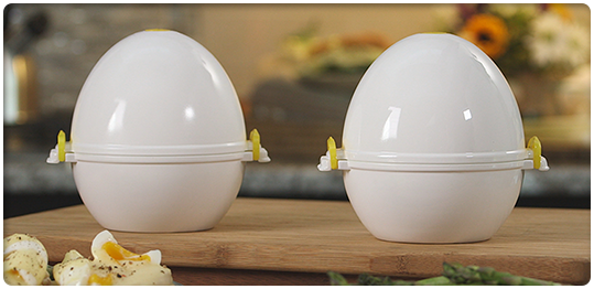 3X Egg Pod - Microwave Egg Boiler Cooker Egg Steamer Perfectly Eggs and  Detaches the Shell 